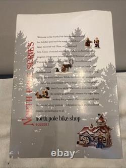 Dept 56 North Pole Bike Bicycle Shop Lighted Animated Wheel #4025281 NEW Dept 56 North Pole Bike Bicycle Shop Lighted Animated Wheel #4025281 NEW