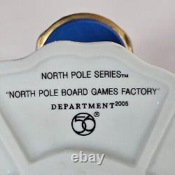 Dept 56 North Pole Board Games Factory #56.56789 Hasbro 2005 North Pole Series