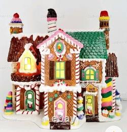 Dept 56 North Pole Board Games Factory Mint In box with Light & Sign, Box, Bag