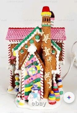 Dept 56 North Pole Board Games Factory Mint In box with Light & Sign, Box, Bag