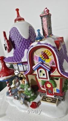 Dept 56 North Pole Board Games Factory Mint In box with Light & Sign, Box, Bag