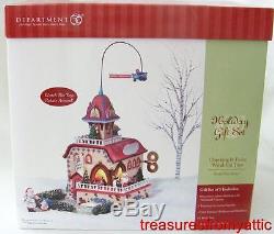 Dept 56 North Pole CHECKING IT TWICE WIND-UP TOYS #56757 NRFB Animated Village