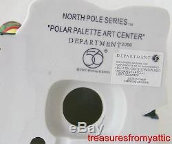 Dept 56 North Pole CRAYOLA POLAR PALETTE ART CENTER + CRUISIN' ELVES MIB Village