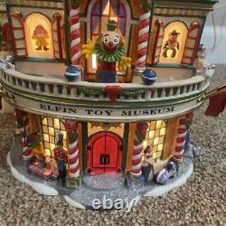 Dept 56 North Pole Ceramic Village Elfin Toy Museum Spinning Top with Box