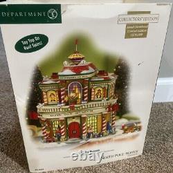 Dept 56 North Pole Ceramic Village Elfin Toy Museum Spinning Top with Box