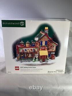 Dept 56 North Pole Christmas Village 56735 Lego Building Creation Station