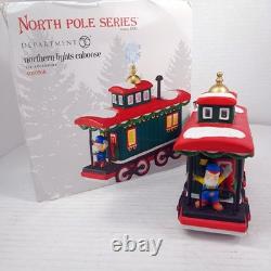 Dept 56 North Pole Christmas Village NORTHERN LIGHTS CABOOSE 4050968 READ