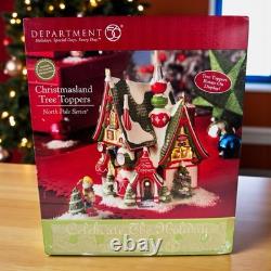Dept 56 North Pole Christmasland Tree Toppers 2pc Set Brand New in Box