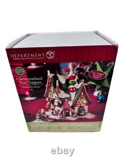 Dept 56 North Pole Christmasland Tree Toppers 2pc Set Brand New in Box