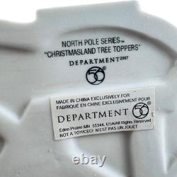 Dept 56 North Pole Christmasland Tree Toppers 2pc Set Brand New in Box