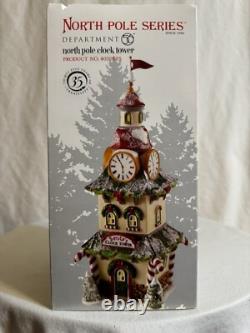 Dept 56 North Pole Clock Tower 4020125 NIB