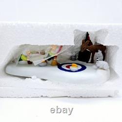 Dept 56 North Pole Curling Team Accessory Christmas Village Mint in Box