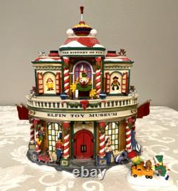 Dept 56 North Pole Elfin Toy Museum 56959 + Teddy Bear's Truck Ride 57229READ