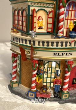 Dept 56 North Pole Elfin Toy Museum 56959 + Teddy Bear's Truck Ride 57229READ