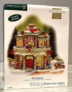 Dept 56 North Pole Elfin Toy Museum 56959 + Teddy Bear's Truck Ride 57229READ
