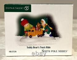 Dept 56 North Pole Elfin Toy Museum 56959 + Teddy Bear's Truck Ride 57229READ
