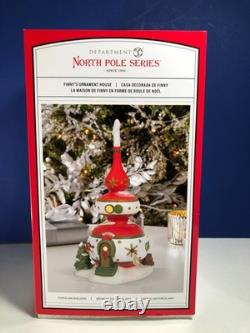 Dept 56 North Pole FINNY'S ORNAMENT HOUSE 6009833 Brand New in Box