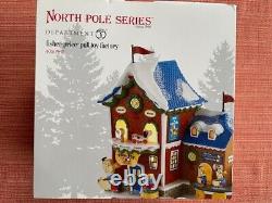 Dept 56 North Pole Fisher-Price Pull Toy Factory NOS, Lighted Collectible