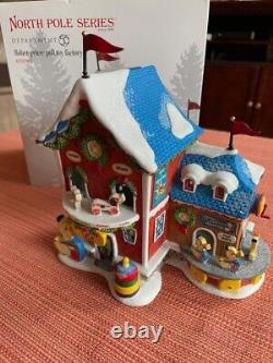 Dept 56 North Pole Fisher-Price Pull Toy Factory NOS, Lighted Collectible