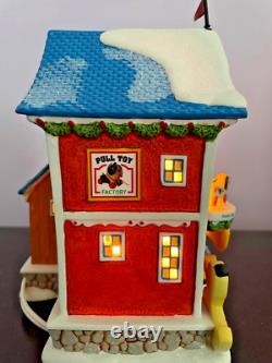 Dept 56 North Pole Fisher-Price Pull Toy Factory NOS, Lighted Collectible