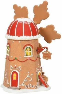 Dept 56 North Pole GINGERBREAD COOKIE MILL + SPINNING INTO TREATS NRFB Animated