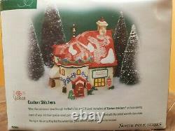 Dept 56 North Pole Grandma Bakery Custom Stitcher Elf Land Christmas Village Lot