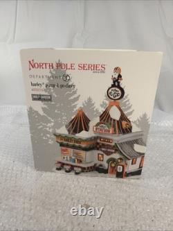 Dept 56 North Pole HARLEY PUMP & GO DINER 4035574 Open Box / Tested Checked