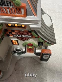 Dept 56 North Pole HARLEY PUMP & GO DINER 4035574 Open Box / Tested Checked