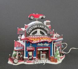 Dept. 56 North Pole Hot Wheel's Custom Car Shop In Original Box