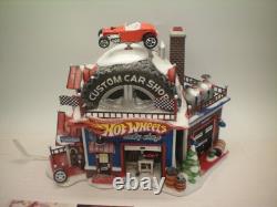 Dept. 56 North Pole Hot Wheel's Custom Car Shop In Original Box