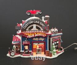 Dept. 56 North Pole Hot Wheel's Custom Car Shop In Original Box
