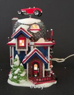 Dept. 56 North Pole Hot Wheel's Custom Car Shop In Original Box