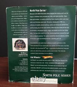 Dept. 56 North Pole Hot Wheel's Custom Car Shop In Original Box