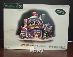 Dept. 56 North Pole Hot Wheel's Custom Car Shop In Original Box