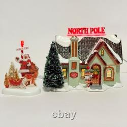 Dept 56 North Pole House 6005449 Snow Village Lighted Christmas House Read