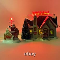 Dept 56 North Pole House 6005449 Snow Village Lighted Christmas House Read