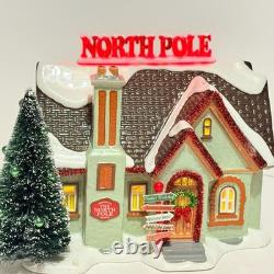 Dept 56 North Pole House 6005449 Snow Village Lighted Christmas House Read