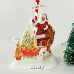 Dept 56 North Pole House 6005449 Snow Village Lighted Christmas House Read