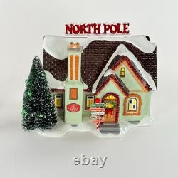 Dept 56 North Pole House 6005449 Snow Village Lighted Christmas House Read