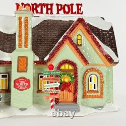 Dept 56 North Pole House 6005449 Snow Village Lighted Christmas House Read