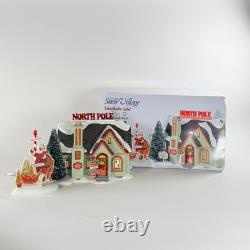 Dept 56 North Pole House 6005449 Snow Village Lighted Christmas House Read