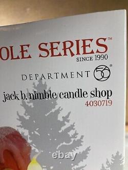 Dept 56 North Pole Jack B. Nimble Candle Shop #4030719 Christmas Village