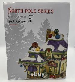 Dept 56 North Pole Jingle & Jangle's Bells 2014 Bell Shop Original Box 4036545