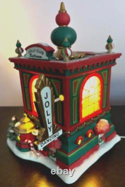 Dept 56 North Pole Jolly Club Ballroom NIB Lighted & Animated- Retired see video