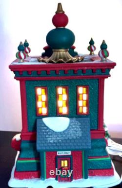 Dept 56 North Pole Jolly Club Ballroom NIB Lighted & Animated- Retired see video