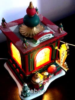 Dept 56 North Pole Jolly Club Ballroom NIB Lighted & Animated- Retired see video