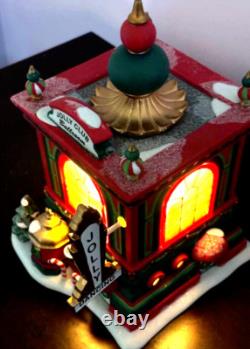 Dept 56 North Pole Jolly Club Ballroom NIB Lighted & Animated- Retired see video