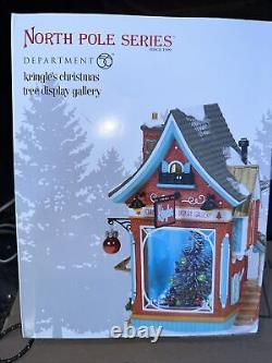Dept 56 North Pole Kringle's Christmas Tree Display Gallery NIB