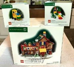 Dept 56 North Pole LEGO Building Creation Station, Little Builders & Brick Lift