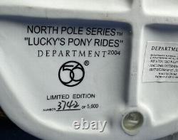 Dept 56 North Pole LUCKY'S PONY RIDES 56776 LTD EDITION